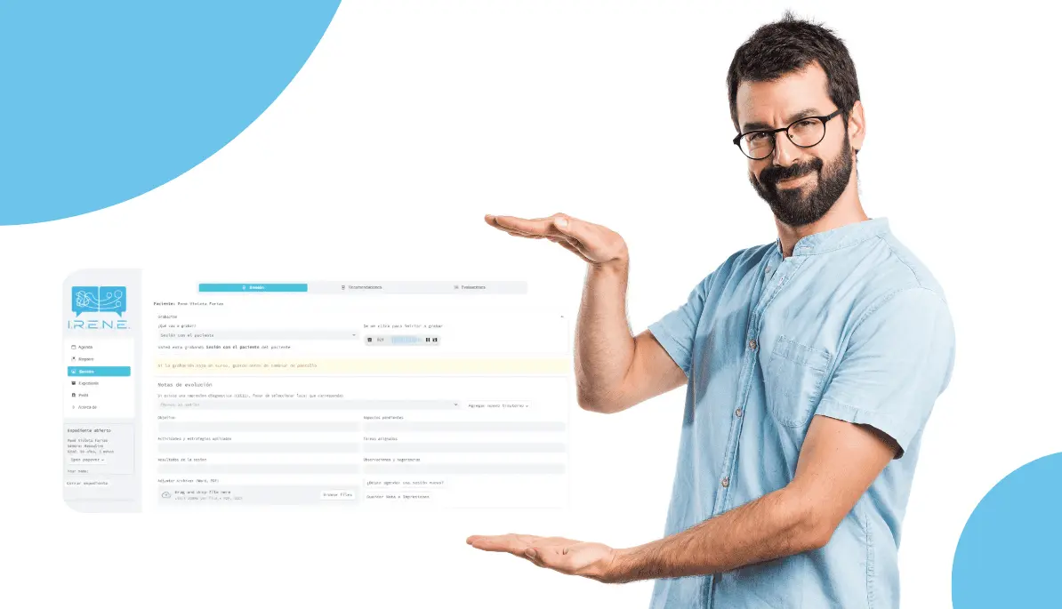 expediente clínico electrónico de la aplicación irene plus